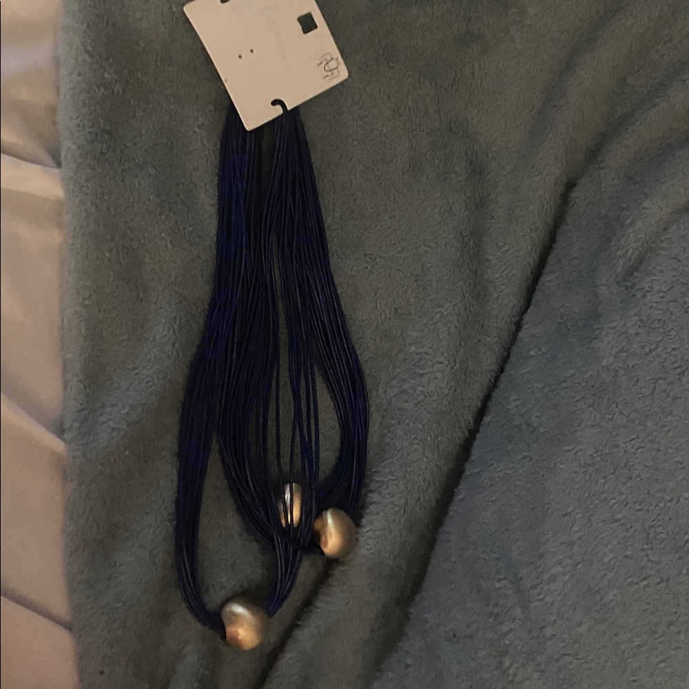I.AM.GIA Blue Necklace with Gold Accents
